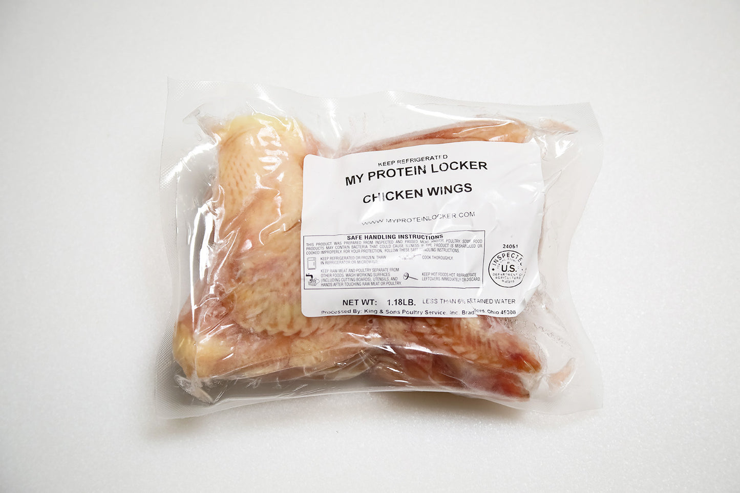 6 Chicken Wings Front