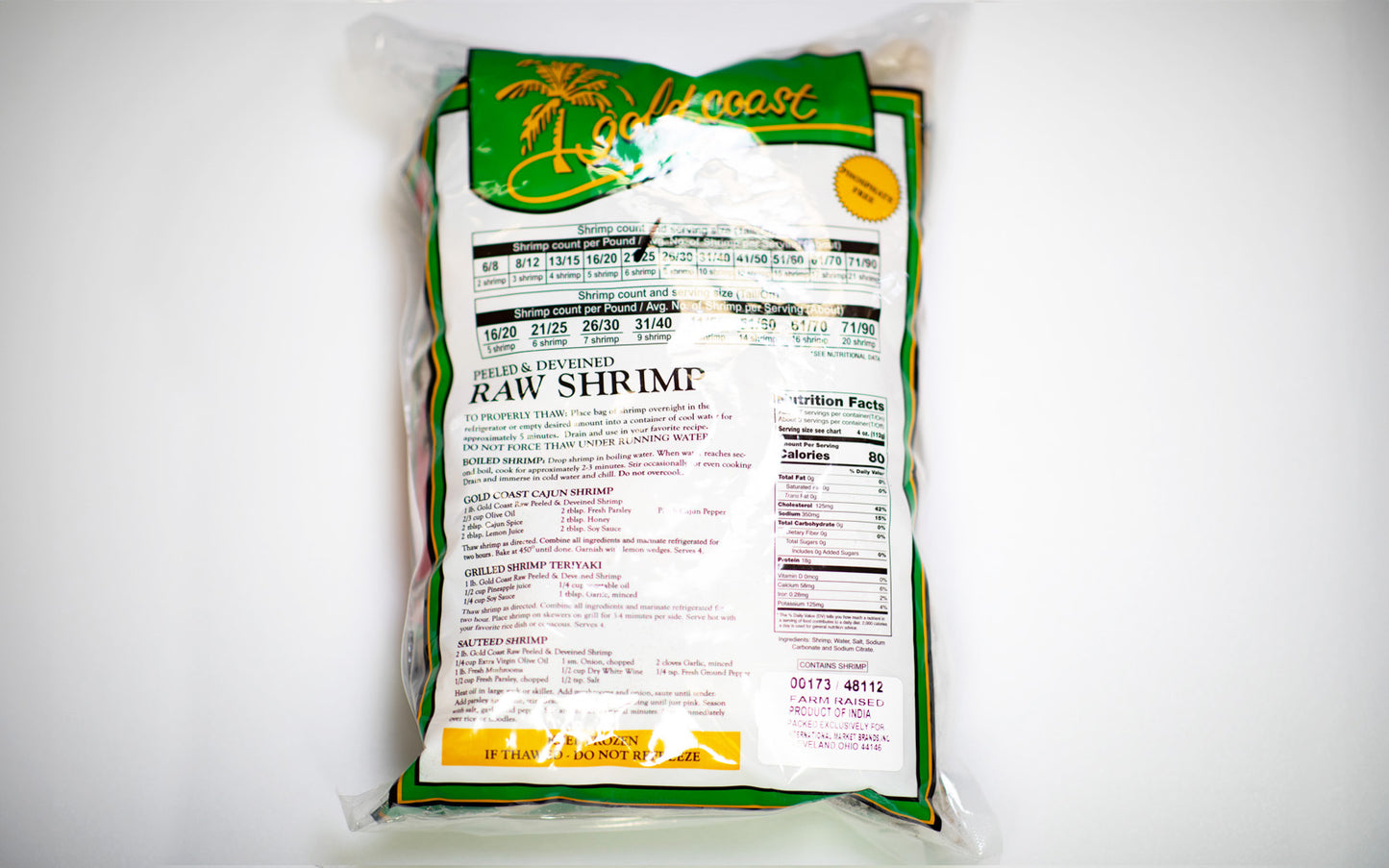 Raw Shrimp, Peeled & Deveined (2 lbs. )