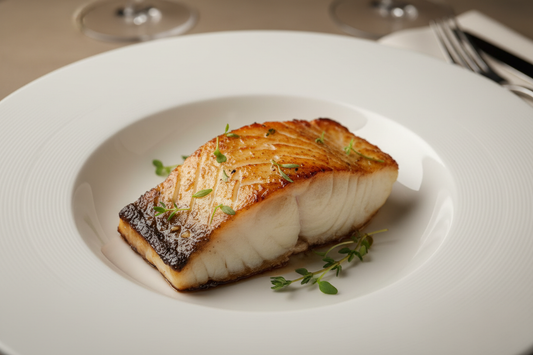 black cod filet cooked